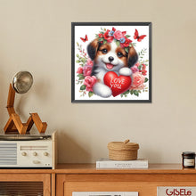 Load image into Gallery viewer, Diamond Painting - Full Square - Valentine&#39;s Day cartoon love (30*30CM)
