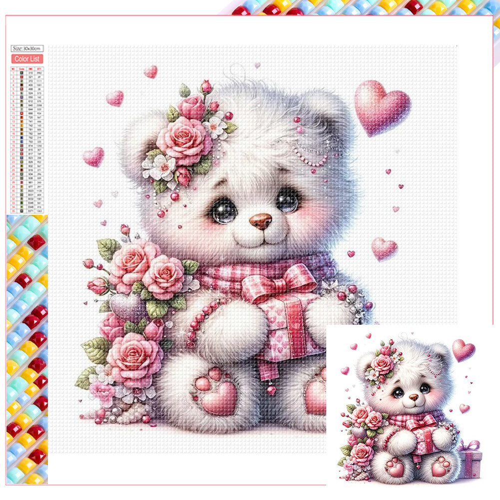 Diamond Painting - Full Square - Valentine's Day cartoon love (30*30CM)