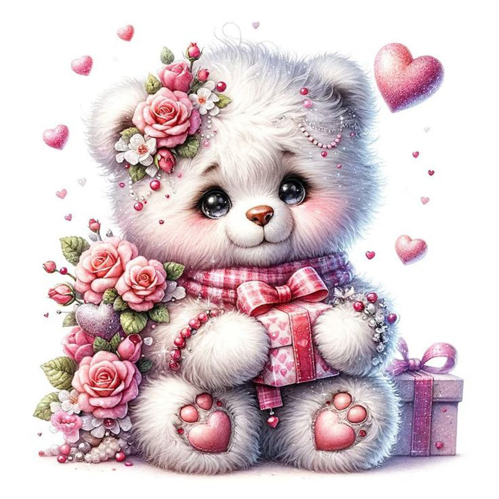 Diamond Painting - Full Square - Valentine's Day cartoon love (30*30CM)