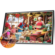 Load image into Gallery viewer, Diamond Painting - Full Square - Christmas family baking (40*30CM)
