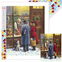 Load image into Gallery viewer, Diamond Painting - Full Square - Christmas winter couple shopping (30*40CM)
