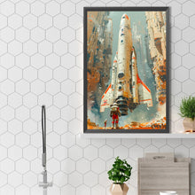 Load image into Gallery viewer, Diamond Painting - Full Square - Space rocket lighthouse (40*60CM)
