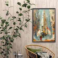 Load image into Gallery viewer, Diamond Painting - Full Square - Space rocket lighthouse (40*60CM)
