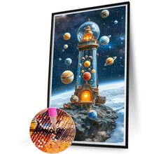 Load image into Gallery viewer, Diamond Painting - Full Square - Space rocket lighthouse (40*60CM)
