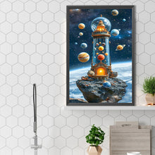 Load image into Gallery viewer, Diamond Painting - Full Square - Space rocket lighthouse (40*60CM)
