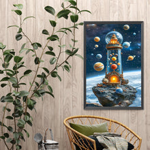 Load image into Gallery viewer, Diamond Painting - Full Square - Space rocket lighthouse (40*60CM)
