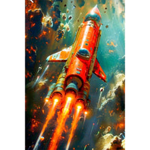 Load image into Gallery viewer, Diamond Painting - Full Square - Space rocket lighthouse (40*60CM)
