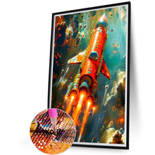 Load image into Gallery viewer, Diamond Painting - Full Square - Space rocket lighthouse (40*60CM)
