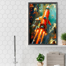 Load image into Gallery viewer, Diamond Painting - Full Square - Space rocket lighthouse (40*60CM)
