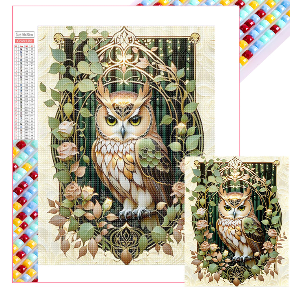 Diamond Painting - Full Square - Owl (40*50CM)