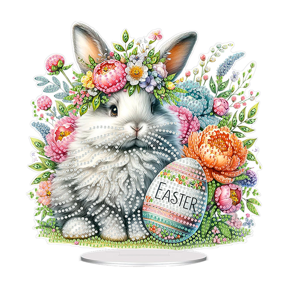Acrylic Special Shape Easter Cake Desktop Diamond Art Kits for Home Office Decor