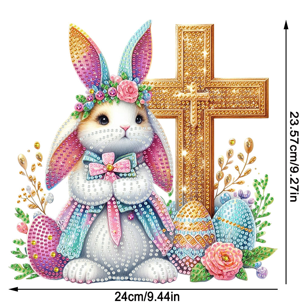 Acrylic Special Shape Easter Cake Desktop Diamond Art Kits for Home Office Decor