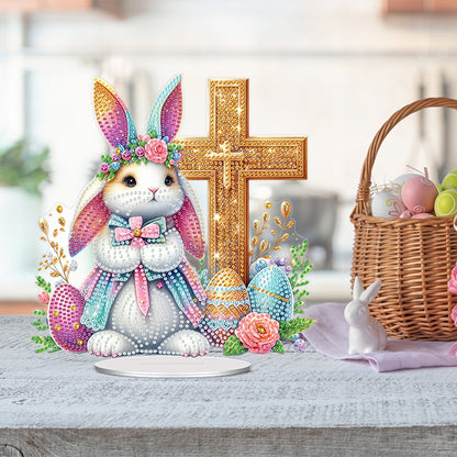 Acrylic Special Shape Easter Cake Desktop Diamond Art Kits for Home Office Decor