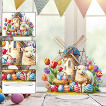 Load image into Gallery viewer, Acrylic Special Shape Easter Cake Desktop Diamond Art Kits for Home Office Decor
