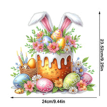 Load image into Gallery viewer, Acrylic Special Shape Easter Cake Desktop Diamond Art Kits for Home Office Decor
