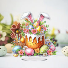 Load image into Gallery viewer, Acrylic Special Shape Easter Cake Desktop Diamond Art Kits for Home Office Decor
