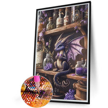 Load image into Gallery viewer, AB Diamond Painting - Full Round - Purple little dragon (40*60CM)
