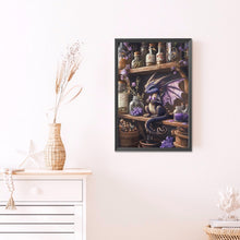 Load image into Gallery viewer, AB Diamond Painting - Full Round - Purple little dragon (40*60CM)
