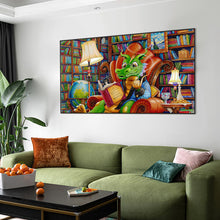 Load image into Gallery viewer, AB Diamond Painting - Full Round - Reading Mr. Green Dragon (40*70CM)
