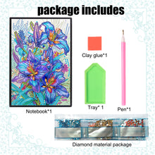 Load image into Gallery viewer, Special Shaped Flowers 5D DIY Diamond Painting Notebook for Students Adults
