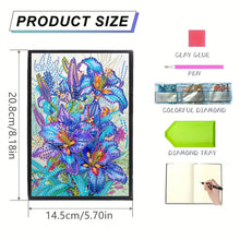 Load image into Gallery viewer, Special Shaped Flowers 5D DIY Diamond Painting Notebook for Students Adults
