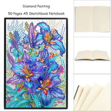 Load image into Gallery viewer, Special Shaped Flowers 5D DIY Diamond Painting Notebook for Students Adults
