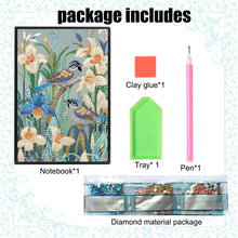 Load image into Gallery viewer, Special Shaped Birds Flowers 5D DIY Diamond Painting Notebook for Students Adult
