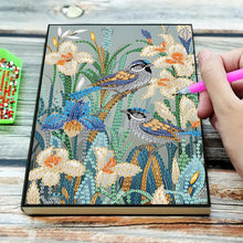 Load image into Gallery viewer, Special Shaped Birds Flowers 5D DIY Diamond Painting Notebook for Students Adult

