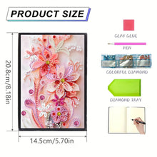 Load image into Gallery viewer, Special Shaped Flowers 5D DIY Diamond Painting Notebook for Students Adults
