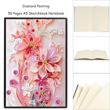 Load image into Gallery viewer, Special Shaped Flowers 5D DIY Diamond Painting Notebook for Students Adults
