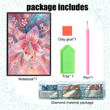 Load image into Gallery viewer, Special Shaped Flowers 5D DIY Diamond Painting Notebook for Students Adults
