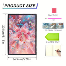 Load image into Gallery viewer, Special Shaped Flowers 5D DIY Diamond Painting Notebook for Students Adults
