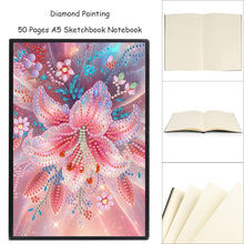 Load image into Gallery viewer, Special Shaped Flowers 5D DIY Diamond Painting Notebook for Students Adults
