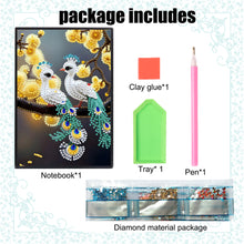 Load image into Gallery viewer, Special Shaped Peacock 5D DIY Diamond Painting Notebook for Students Adults
