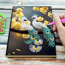 Load image into Gallery viewer, Special Shaped Peacock 5D DIY Diamond Painting Notebook for Students Adults
