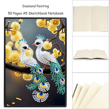 Load image into Gallery viewer, Special Shaped Peacock 5D DIY Diamond Painting Notebook for Students Adults
