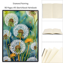 Load image into Gallery viewer, Special Shaped Dandelion 5D DIY Diamond Painting Notebook for Students Adults
