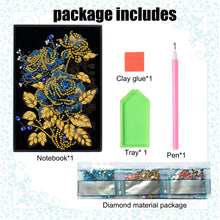 Load image into Gallery viewer, Special Shaped Flowers 5D DIY Diamond Painting Notebook for Students Adults
