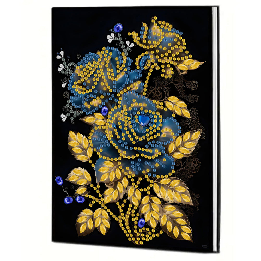 Special Shaped Flowers 5D DIY Diamond Painting Notebook for Students Adults