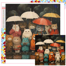 Load image into Gallery viewer, Diamond Painting - Full Square - Cat family (40*40CM)
