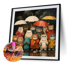 Load image into Gallery viewer, Diamond Painting - Full Square - Cat family (40*40CM)
