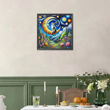 Load image into Gallery viewer, Diamond Painting - Full Square - Star and moon cat (40*40CM)
