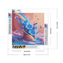 Load image into Gallery viewer, Diamond Painting - Full Round - Dream blue flower shell (30*30CM)
