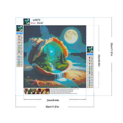 Diamond Painting - Full Round - Dream Forest Shell (30*30CM)