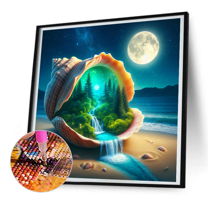 Diamond Painting - Full Round - Dream Forest Shell (30*30CM)