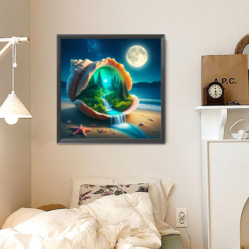 Diamond Painting - Full Round - Dream Forest Shell (30*30CM)