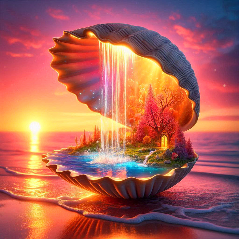 Diamond Painting - Full Round - Dream Dusk Shell (30*30CM)