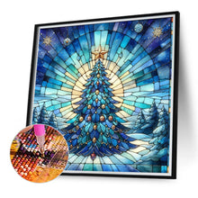 Load image into Gallery viewer, Diamond Painting - Full Round - Glass Art Christmas Tree (30*30CM)
