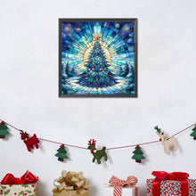 Load image into Gallery viewer, Diamond Painting - Full Round - Glass Art Christmas Tree (30*30CM)
