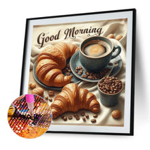 Load image into Gallery viewer, Diamond Painting - Full Round - Good morning croissant (40*40CM)
